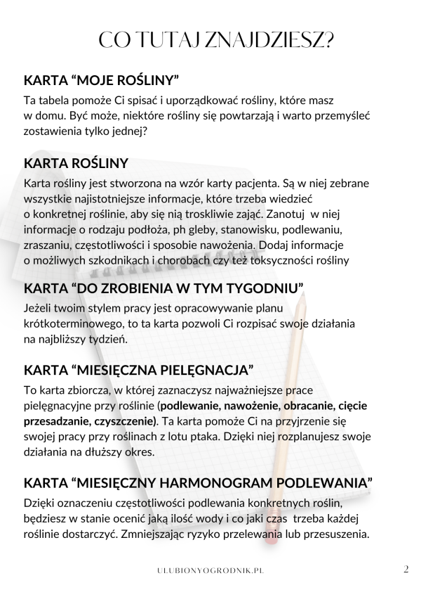 Pobierz Planer ogrodniczy - ogarnij te kwiatki! - obrazek 3