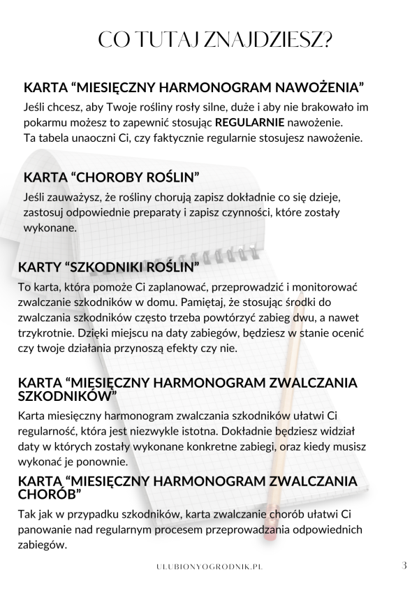 Pobierz Planer ogrodniczy - ogarnij te kwiatki! - obrazek 4
